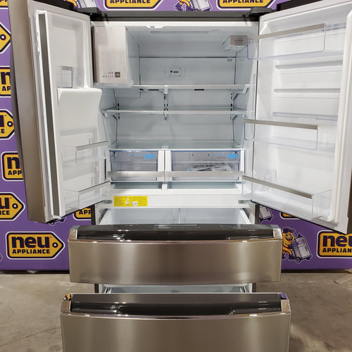 Pictures of Frigidaire Gallery 26 Cu. Ft. Standard-Depth 4-Door French Door Refrigerator in Fingerprint Resistant Stainless Steel 20534SD710 - GRMS2773AF - Scratch & Dent (Major) - Neu Appliance Outlet - Discount Appliance Outlet in Austin, Tx