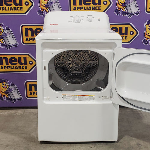 Pictures of Hotpoint 6.2 cu. ft. Capacity Electric Dryer with Up To 120 ft. Venting and Shallow Depth 25SD121 - HTX26EASWWW - Scratch & Dent (Minor) - Neu Appliance Outlet - Discount Appliance Outlet in Austin, Tx