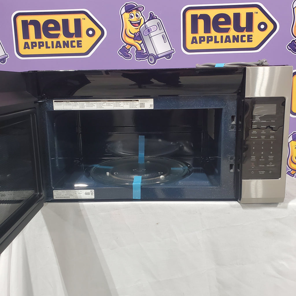 Pictures of Samsung 1.9 cu. ft. Over-the-Range Microwave with Sensor Cooking in Stainless Steel 17SD214 - ME19R7041FS - Open Box - Neu Appliance Outlet - Discount Appliance Outlet in Austin, Tx