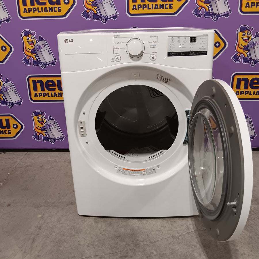 LG TurboWash 4.3 Cu. Ft. 12-Cycle High-Efficiency Steam Front-Loading Washer WM3570HWA - Scratch & Dent (Moderate) and LG 7.4 cu. ft. ENERGY STAR Electric Vented Dryer with Sensor Dry and SmartThinQ Technology 15036 - DLE3400W - Scratch & Dent (Minor)