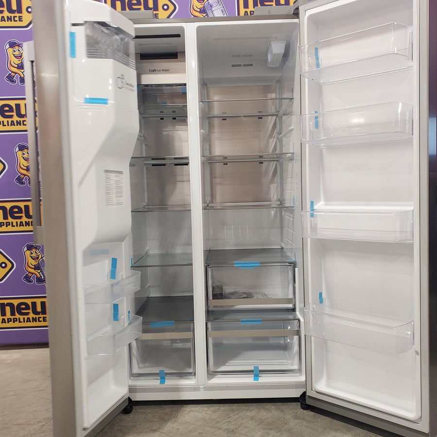 LG 27 cu. ft. Smart Side-by-Side Refrigerator with Smooth Touch Ice & Water Dispenser 3SD664 - LL27T3530S - Open Box