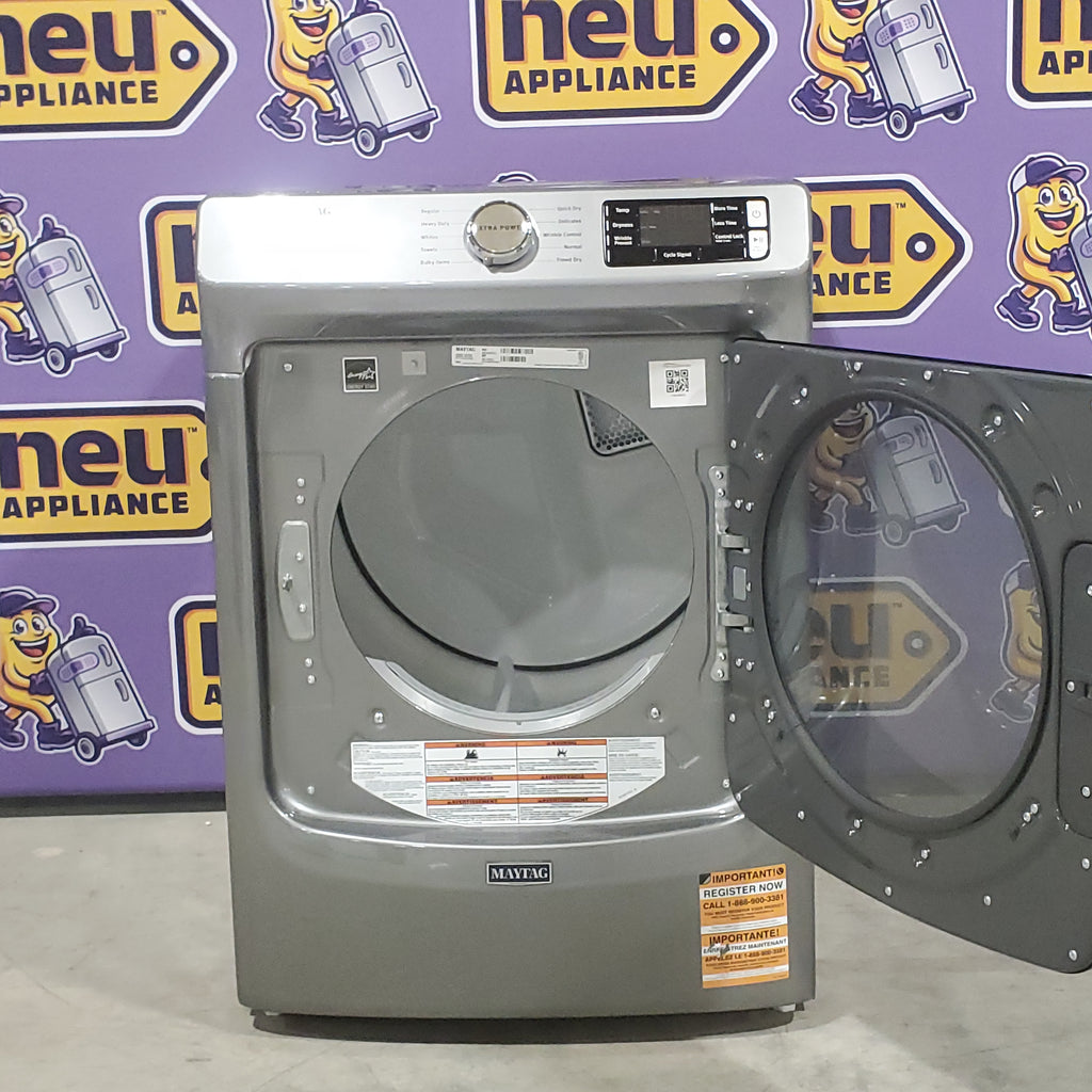 Pictures of Maytag 4.8 cu. ft. Front Load Washer with Extra Power and 16-Hr Fresh Hold® Option MHW6630HC - New in Box and Maytag 7.3-cu ft Stackable Vented Electric Dryer Energy Star Certified 16031 - MED5630HC - Open Box - Neu Appliance Outlet - Discount Appliance Outlet in Austin, Tx
