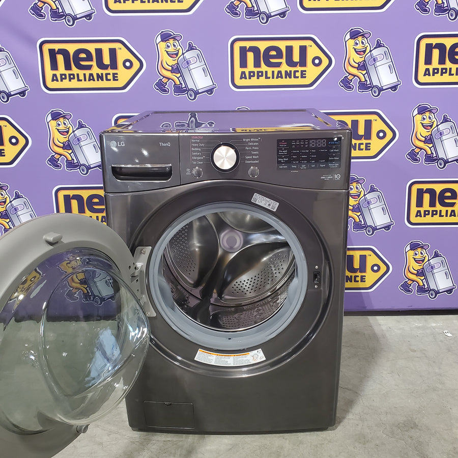LG Front Load 4.5 Cu. Ft. Washer with TurboWash 360 Technology WM4000HBA - Scratch & Dent (Minor) and LG Smart Wi-Fi Enabled Front Load Electric 7.4 Cu. Ft. Dryer with TurboSteam 16202 - DLEX4000B - Scratch & Dent (Major)