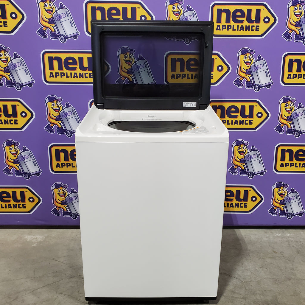 Pictures of LG 5.3 cu. ft. SMART Mega Capacity Top Load Washer in Alpine White with Agitator, Easy Unload and TurboWash3D Technology 22132SD120 - WT8405CW - Scratch & Dent (Minor) - Neu Appliance Outlet - Discount Appliance Outlet in Austin, Tx