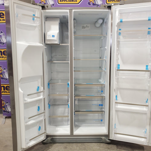Frigidaire Gallery Smudge Proof Stainless Steel 26 Cu. Ft. Side by Side Refrigerator with Bright LED Lighting 3SD892 - GRSS2652AF - Scratch & Dent (Minor)