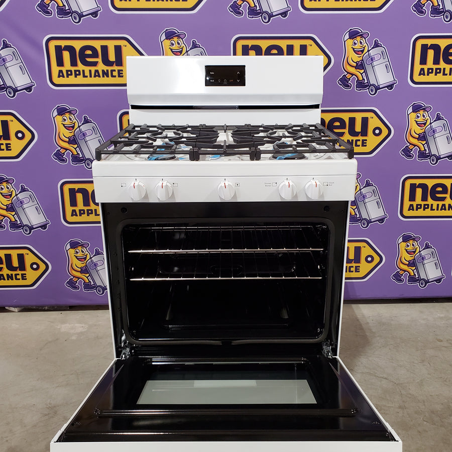 Frigidaire 5 Burner Gas Range with Even Baking Technology in White 20531SD496 - FCRG3052BW - Scratch & Dent (Minor)