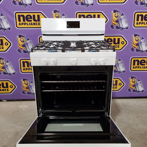 Pictures of Frigidaire 5 Burner Gas Range with Even Baking Technology in White 20531SD496 - FCRG3052BW - Scratch & Dent (Minor) - Neu Appliance Outlet - Discount Appliance Outlet in Austin, Tx