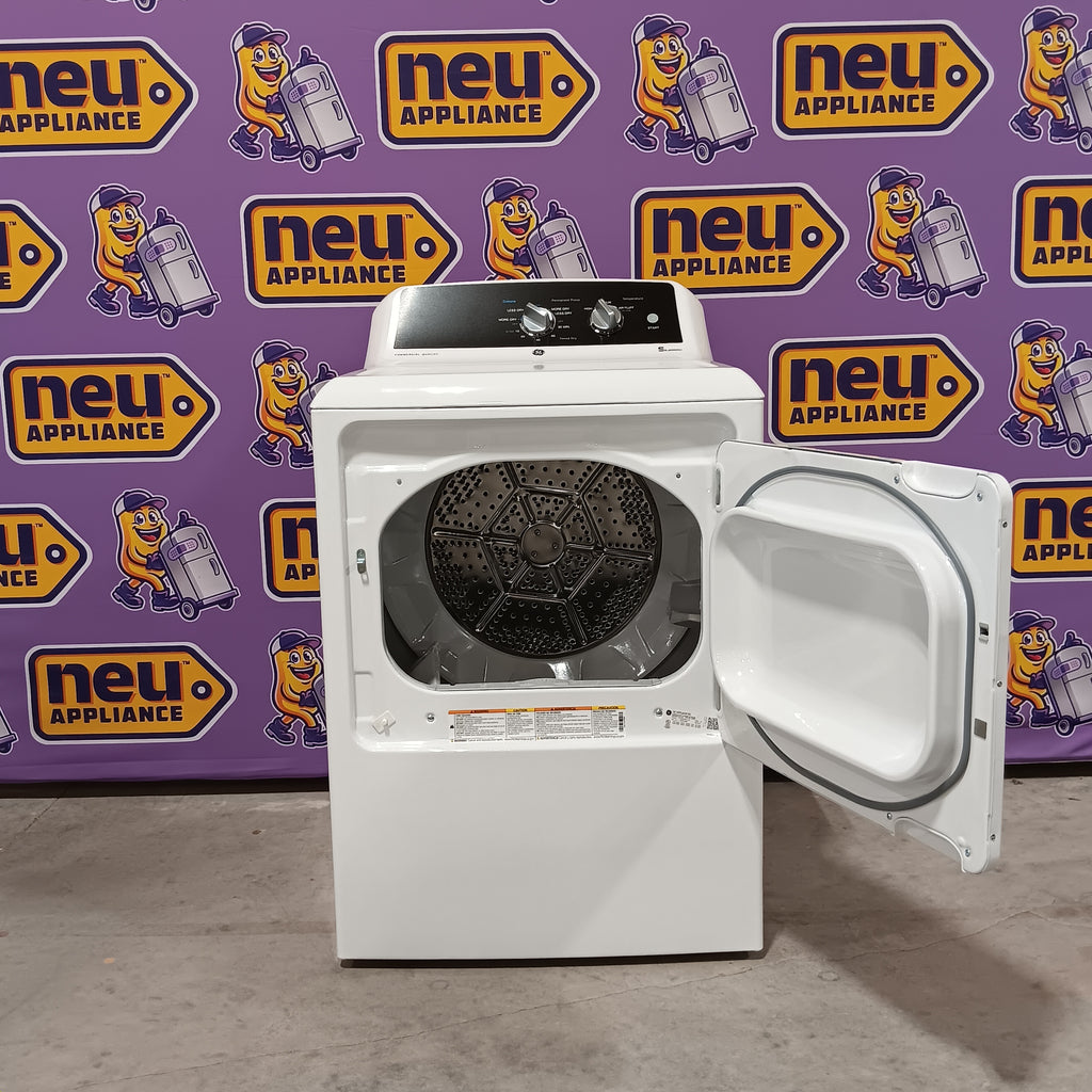 Pictures of GE® Commercial Quality 6.2 cu. ft. Capacity Electric Dryer with Up To 120 ft. Venting GTX52EASPWB - New in Box - Neu Appliance Outlet - Discount Appliance Outlet in Austin, Tx