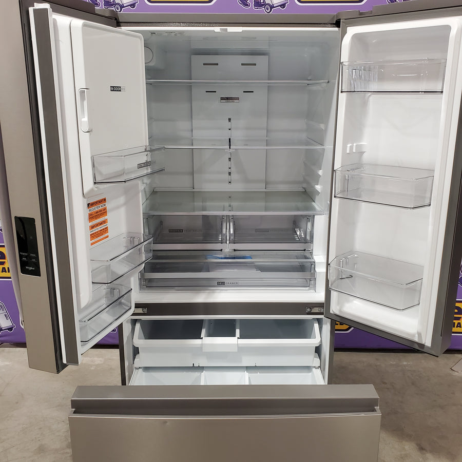 Whirlpool French Door Refrigerator in Fingerprint Resistant Stainless Finish with In-Door Water and Ice Maker - 30 cu. ft. 22132SD136 - WRFF3536SZ - Scratch & Dent (Moderate)