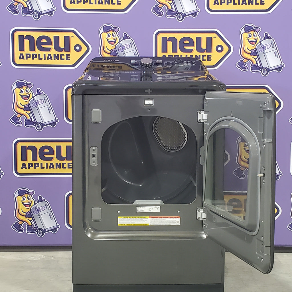 Pictures of Samsung Black Stainless Steel Electric 7.4 Cu. Ft. Dryer with Steam Sanitize DVE50R5400V - Certified Refurbished - Neu Appliance Outlet - Discount Appliance Outlet in Austin, Tx