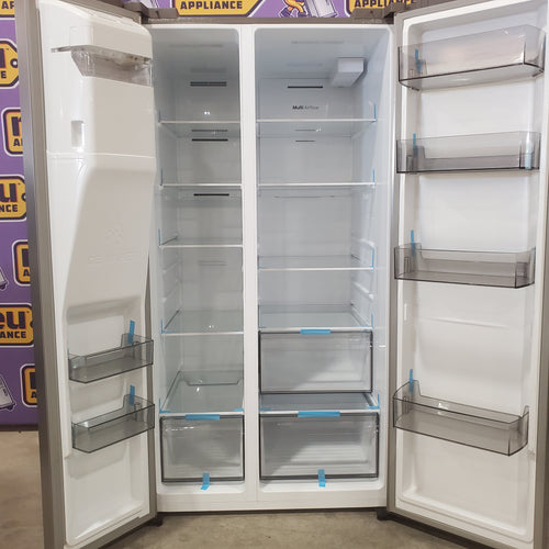Hisense 29.1 cu. ft. Standard Depth Side by Side Refrigerator Stainless Steel 5SD267 - HRS290P5FSE - Scratch & Dent (Minor)