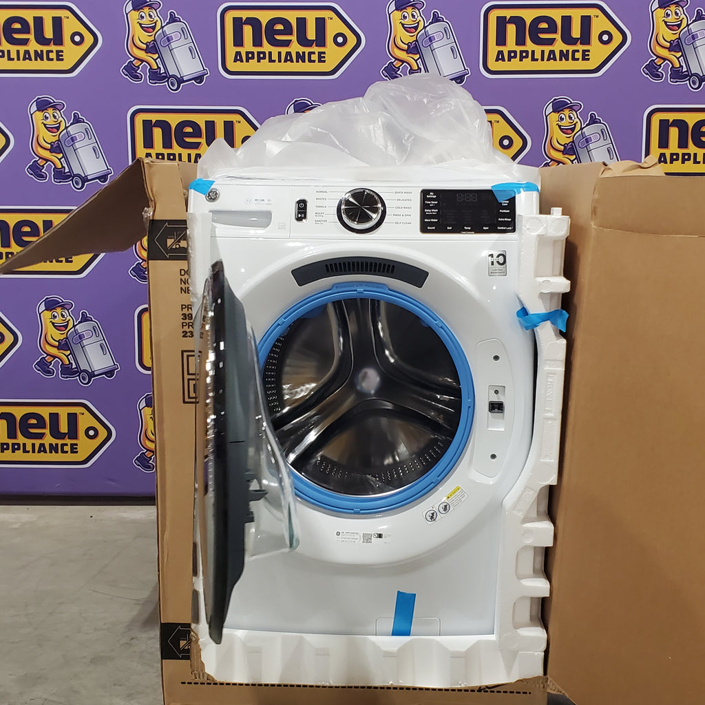 GE ENERGY STAR 4.8 cu. ft. Capacity Smart Front Load Washer with UltraFresh Vent System with OdorBlock GFW550SSNWW - New in Box and GE ENERGY STAR 7.8 cu. ft. Smart Frontload Electric Dryer with Sensor Dry 15021 - GFD55ESSNWW - New in Box