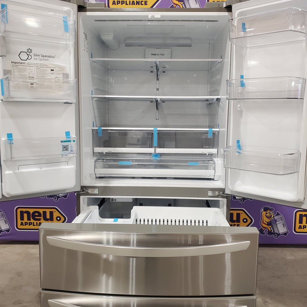 Pictures of LG 27.8-cu ft 4-Door French Door Refrigerator with Dual Ice Maker in Fingerprint Resistant Steel 5SD197 - LRMXS2806S - Scratch & Dent (Major) - Neu Appliance Outlet - Discount Appliance Outlet in Austin, Tx