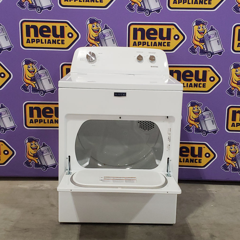 Pictures of Maytag Top Load 3.8 cu. ft. Washer with Deep Fill and Quick Wash Cycle MVW4005SW and Maytag Top Load Electric Wrinkle Prevent 7.0 cu. ft. Dryer with Auto Dry 16077 MED4005SW - Open Box - Neu Appliance Outlet - Discount Appliance Outlet in Austin, Tx