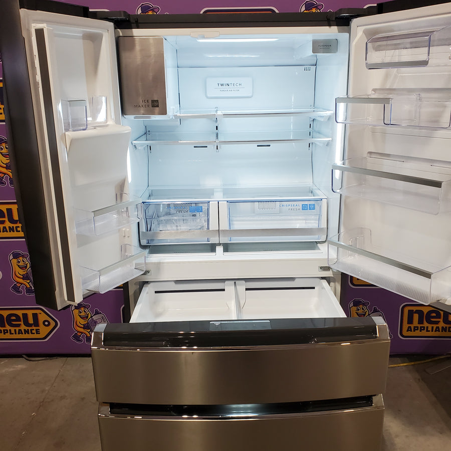 Frigidaire Gallery 22 Cu. Ft. 4-Door Counter-depth French Door Refrigerator with Ice Maker (Fingerprint Resistant Stainless Steel) ENERGY STAR GRMC2273CF - Scratch & Dent (Moderate)