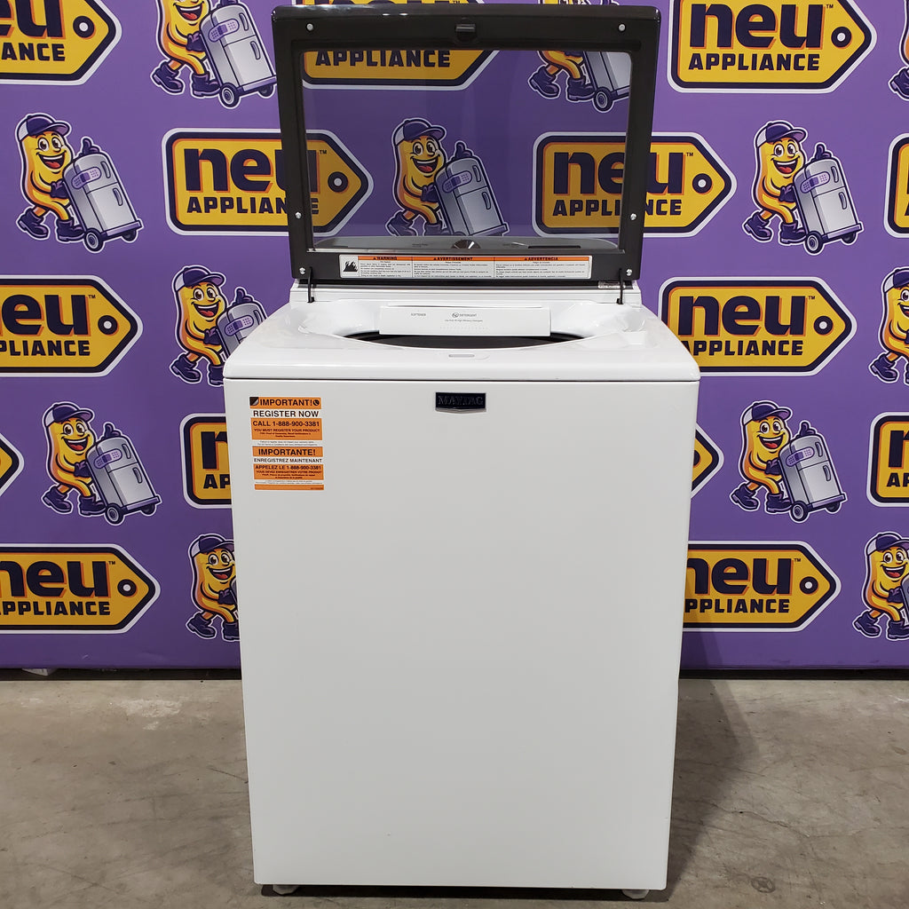 Pictures of Maytag Top Load 4.8 cu ft Washer with Deep Fill and Slow-Close Glass Lid 30133SD156 - MVW6200KW - Scratch & Dent (Minor) - Neu Appliance Outlet - Discount Appliance Outlet in Austin, Tx