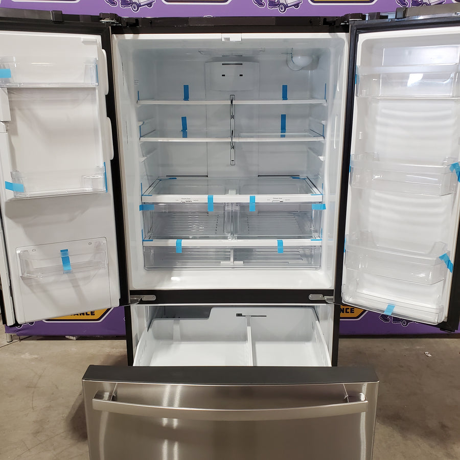 GE ENERGY STAR 25.7 Cu. Ft. Fingerprint Resistant French-Door Refrigerator GFE26JYMFS - Scratch & Dent (Moderate)