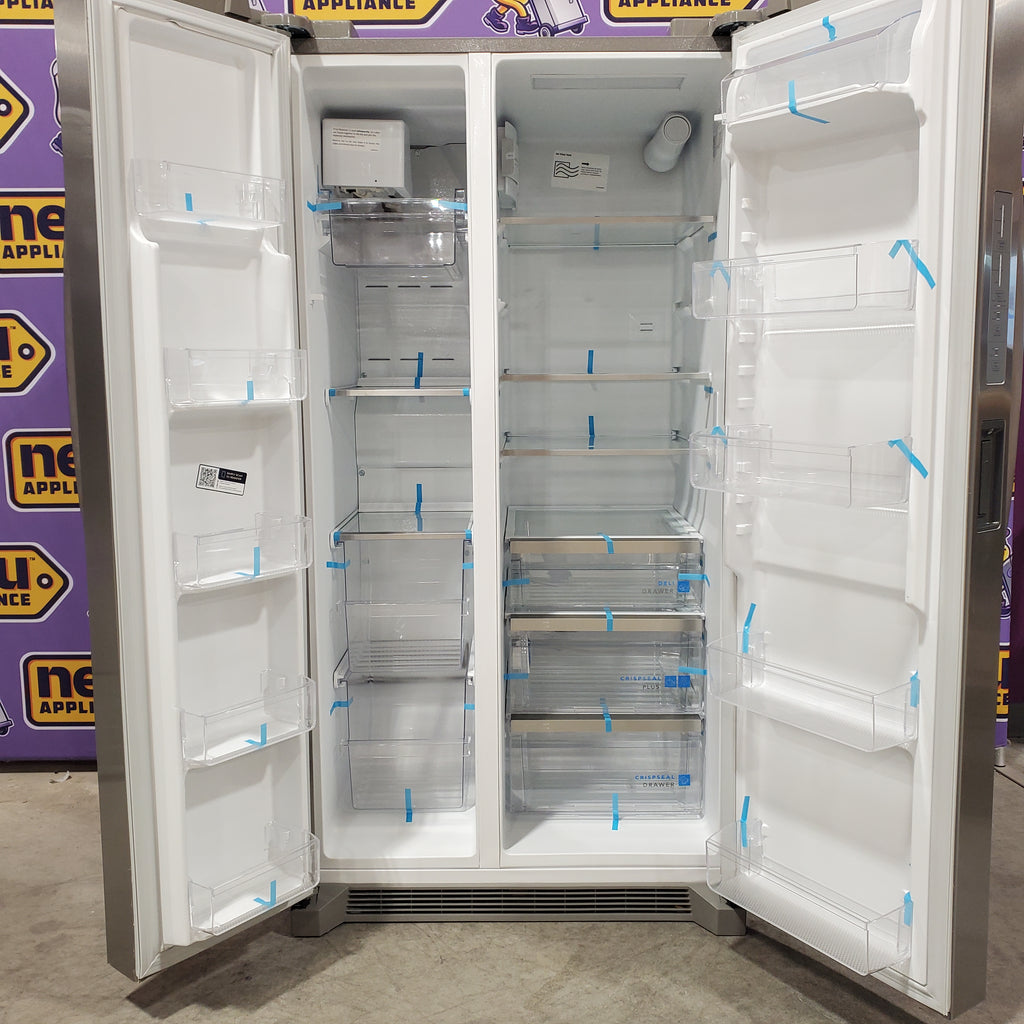 Pictures of Frigidaire Gallery 26 Cu. Ft. Standard-Depth Side-by-Side Refrigerator 20SD012 - GRSN2620AF - Scratch & Dent (Minor) - Neu Appliance Outlet - Discount Appliance Outlet in Austin, Tx