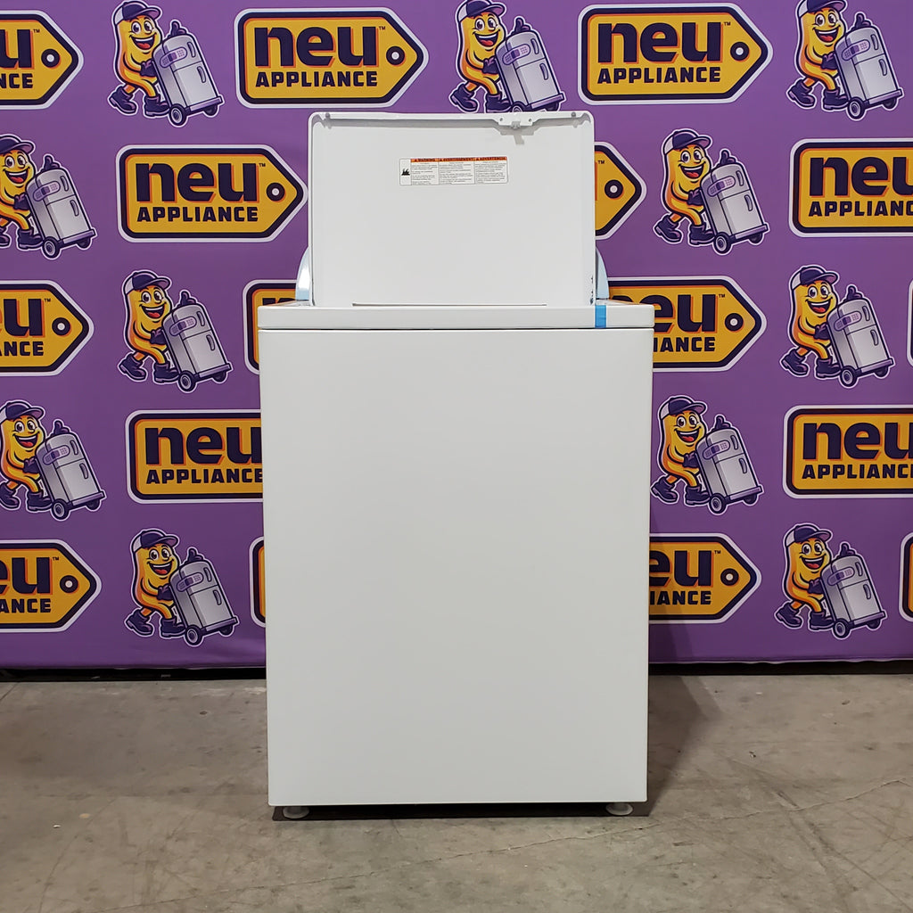 Whirlpool 3.8–3.9 Cu. Ft.  Top Load Washer with  2 in 1 Removable Agitator and Soil Level Selection WTW4957PW - Open Box and Whirlpool 7-cu ft Vented Electric Dryer 16049 - WGD4815EW - Scratch & Dent (Minor)