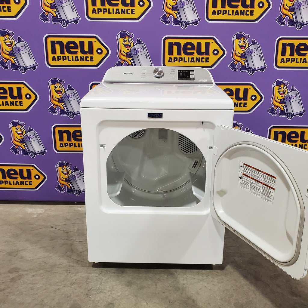 Pictures of Maytag 7.0 cu ft Electric Dryer with Moisture Sensing and Quick Dry Cycle 30131SD21 - MED6200KW - Scratch & Dent (Minor) - Neu Appliance Outlet - Discount Appliance Outlet in Austin, Tx