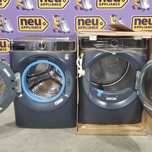 Pictures of GE Profile 5.3 cu. ft. Smart Front Load Washer with Microban Technology PFW870SPVRS - Open Box and GE Profile Smart Front Load Electric 7.8 Cu. Ft. Capacity Dryer with Steam and Sanitize Cycle 16133 - PFD87ESPVRS - New in Box - Neu Appliance Outlet - Discount Appliance Outlet in Austin, Tx