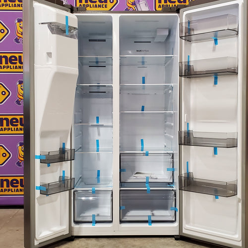 Hisense 29.1 cu. ft. Standard Depth Side by Side Refrigerator Stainless Steel 3SD741 - HRS290P5FSE - Scratch & Dent (Minor)