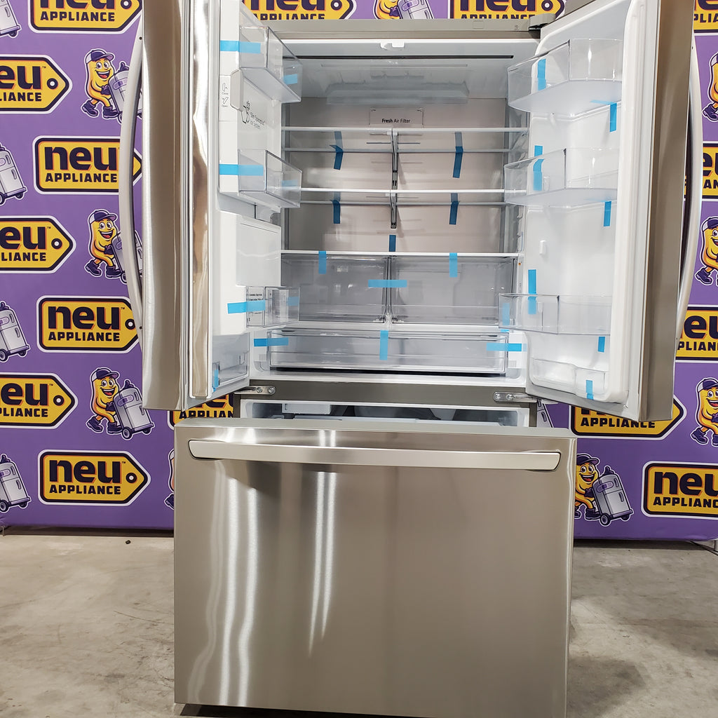 Pictures of LG 26 cu ft ENERGY STAR Counter-depth Smart French Door Refrigerator in Fingerprint Resistant Stainless Steel with Dual Ice Maker LRFXC2606S - Scratch & Dent (Minor) - Neu Appliance Outlet - Discount Appliance Outlet in Austin, Tx