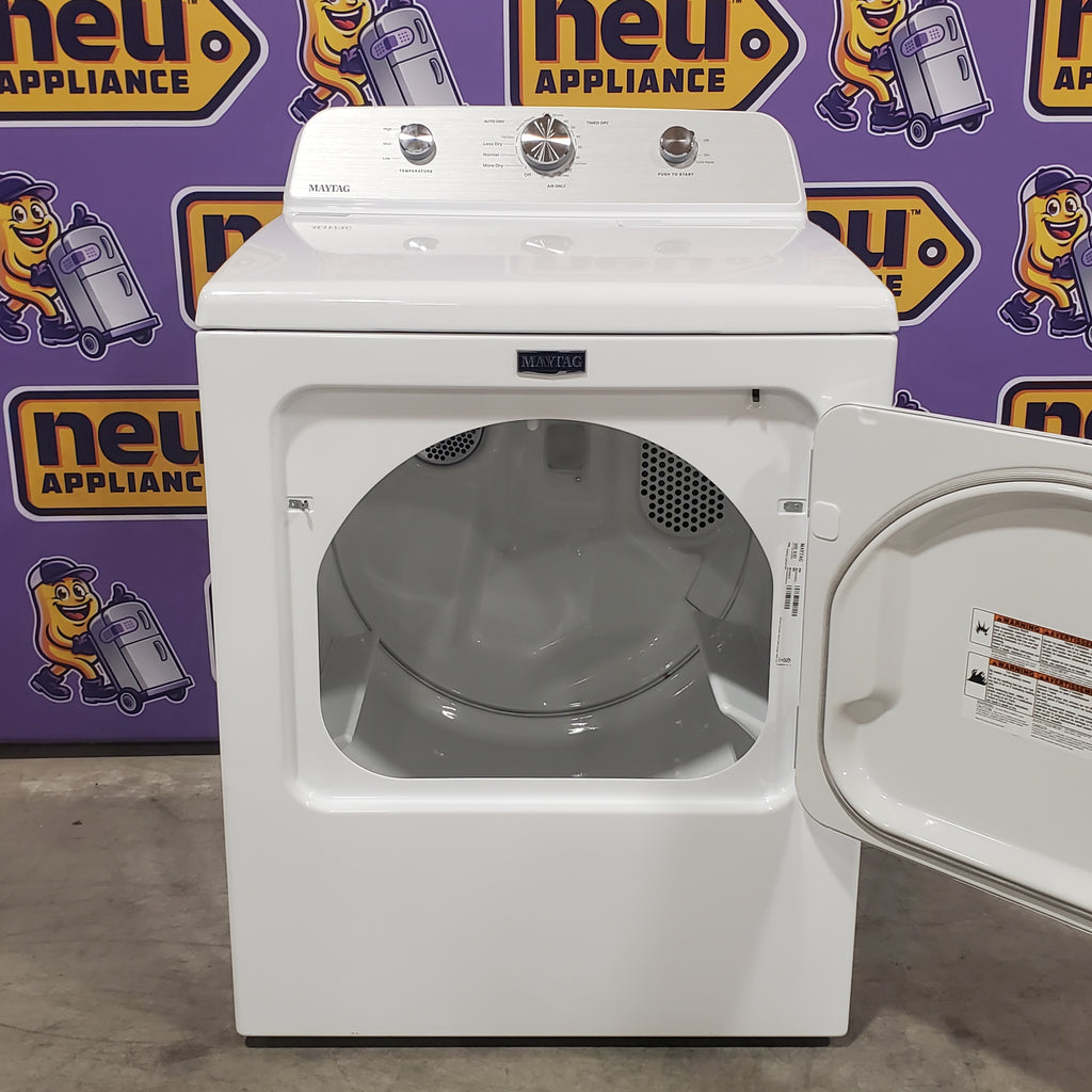 Maytag 4.2 Cu. Ft. Capacity Top Load Washer in White MTW4205SW - Certified Refurbished and MayTag 7.0 cu. ft. Top Load Electric Wrinkle Prevent Dryer 16089 - MED4500MW - Open Box