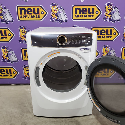 Electrolux 8.0 cu. ft. Front Load Electric Dryer with Perfect Steam 22133SD199 - ELFE7637AW - Scratch & Dent (Minor)