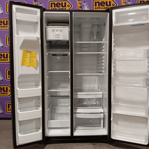 GE 25.3 Cu. Ft. Side-By-Side Refrigerator in Fingerprint Resistant Stainless Steel 25133SD428 - GSS25GYPFS - Scratch & Dent (Minor)