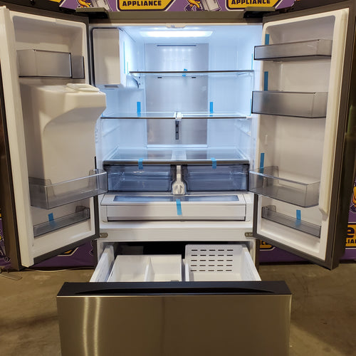 Pictures of Samsung 31 cu. ft. Mega Capacity 3-Door French Door Refrigerator in Stainless Steel with Four Types of Ice 251318SD1355 - RF32CG5400SR - Open Box - Neu Appliance Outlet - Discount Appliance Outlet in Austin, Tx