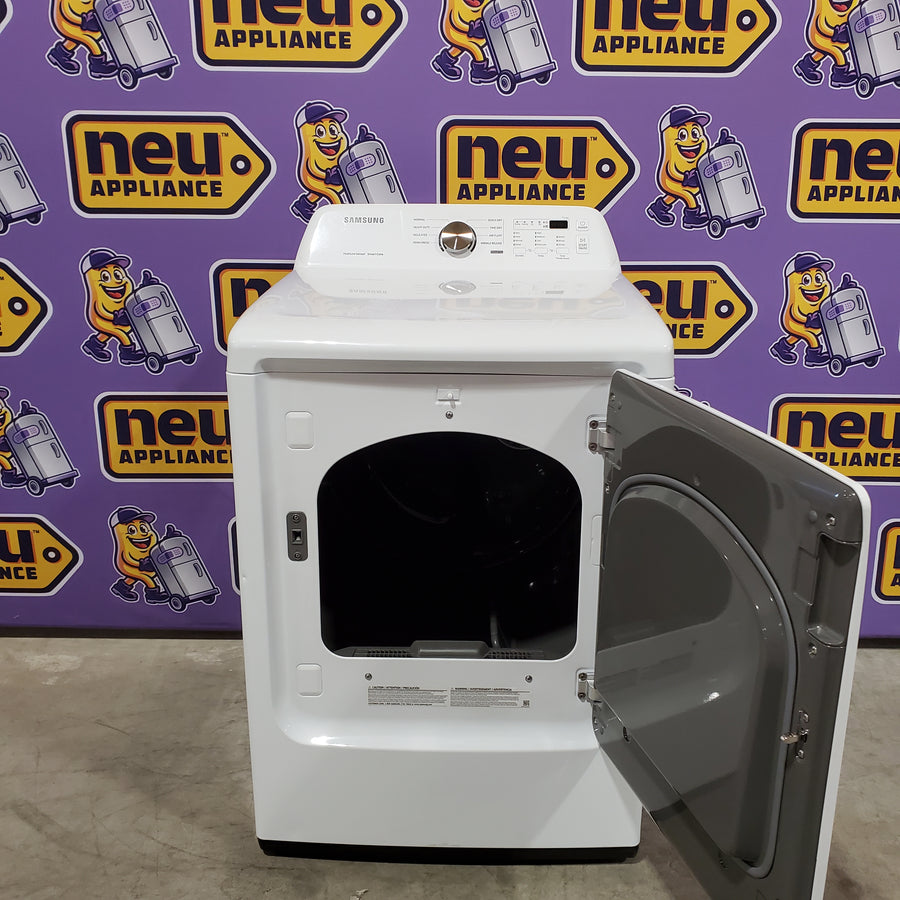 Samsung 7.2 cu. ft. Electric Dryer with Sensor Dry in White 31132SD106 - DVE45T3200W - Scratch & Dent (Moderate)