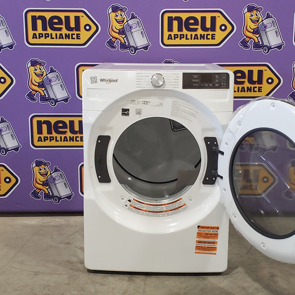 Pictures of Whirlpool 7.4 cu. ft. vented Front Load Electric Dryer in White with Wrinkle Shield Option WED5720RW - Open Box - Neu Appliance Outlet - Discount Appliance Outlet in Austin, Tx