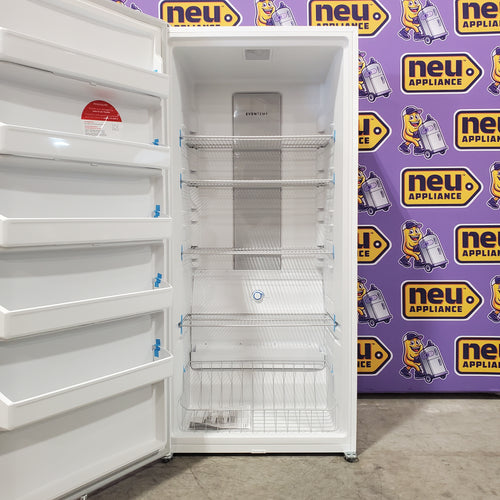 Frigidaire 20 Cu. Ft. Energy Star Garage Ready Upright Freezer in White 3SD406 - FFUE2022AW - Scratch & Dent (Minor)