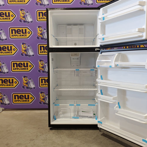 Pictures of Whirlpool 30-inch 18 Cu. Ft. Wide Top Freezer Refrigerator in Black WRT108FFDB - Open Box - Neu Appliance Outlet - Discount Appliance Outlet in Austin, Tx