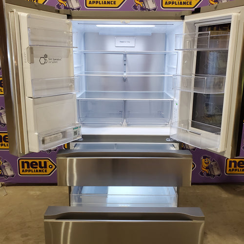 Pictures of LG 29 cu. ft. Smart InstaView® Door-in-Door® Standard-Depth MAX™ 4-Door French Door Refrigerator with MyColor™ 7SD306 - LF29S8365S - Scratch & Dent (Major) - Neu Appliance Outlet - Discount Appliance Outlet in Austin, Tx