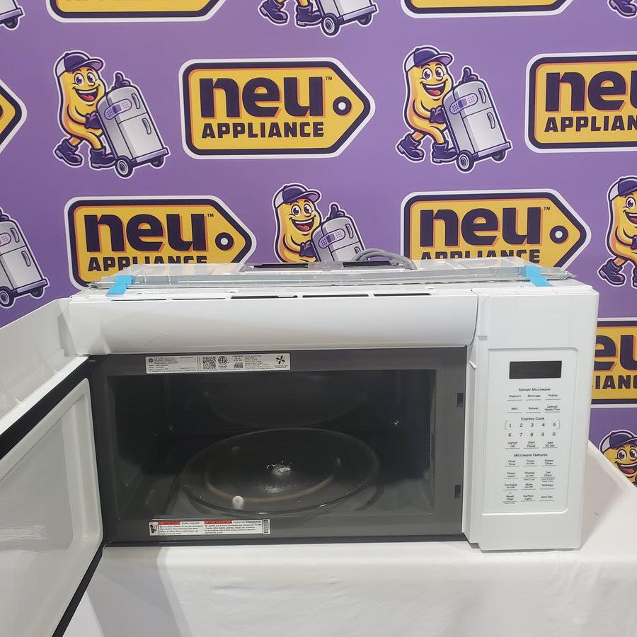 GE 1.9-cu ft Over-the-Range Microwave with Sensor Cooking in White JVM7195DKWW - Open Box