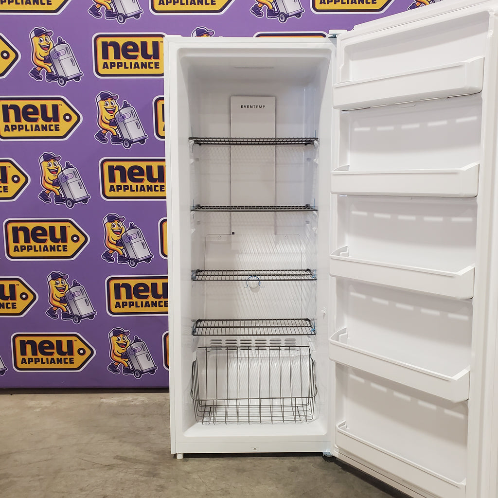 Pictures of Frigidaire 13 Cu. Ft. Garage Ready Upright Freezer with EvenTemp™ Cooling System 3SD834 - FFFU13F2VW - Scratch & Dent (Moderate) - Neu Appliance Outlet - Discount Appliance Outlet in Austin, Tx