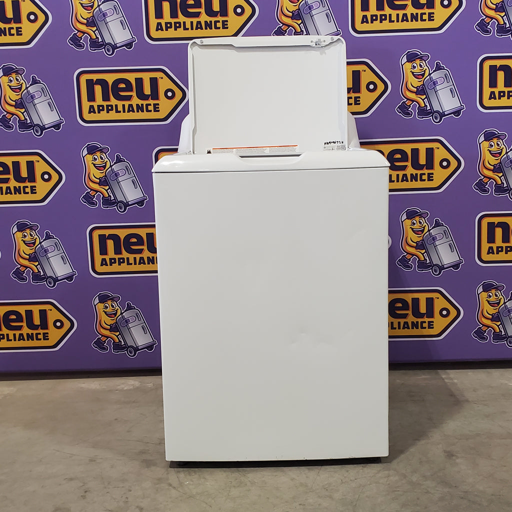 Pictures of Hotpoint White Top Load 3.8 Cu. Ft. Washer with Stainless Steel Wash Basket HTW200ASKWW - Certified Refurbished - Neu Appliance Outlet - Discount Appliance Outlet in Austin, Tx