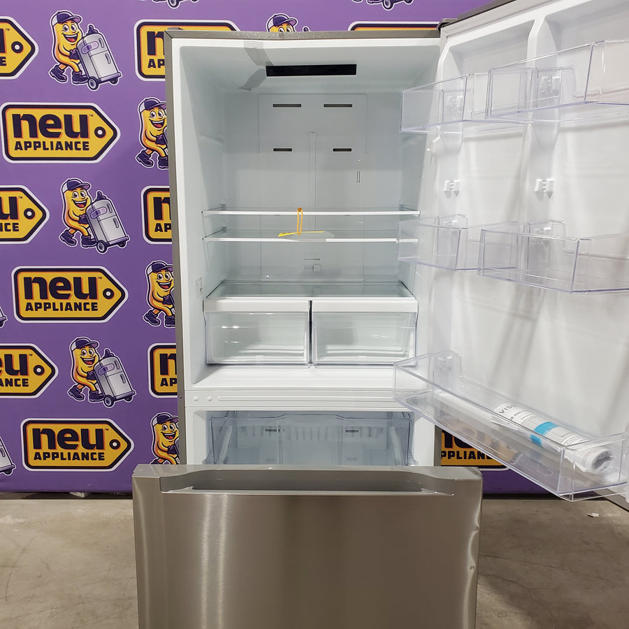 Vissani 18.7 cu. ft. Bottom Freezer Refrigerator in Stainless Steel 251312SD992 - MDBF18SS - Scratch & Dent (Moderate)