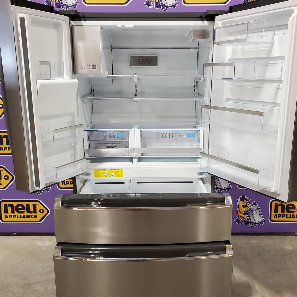 Pictures of Frigidaire Gallery 22 Cu. Ft. 4-Door Counter-depth French Door Refrigerator with Ice Maker (Fingerprint Resistant Stainless Steel) ENERGY STAR 22134SD221 - GRMC2273CF - Scratch & Dent (Moderate) - Neu Appliance Outlet - Discount Appliance Outlet in Austin, Tx