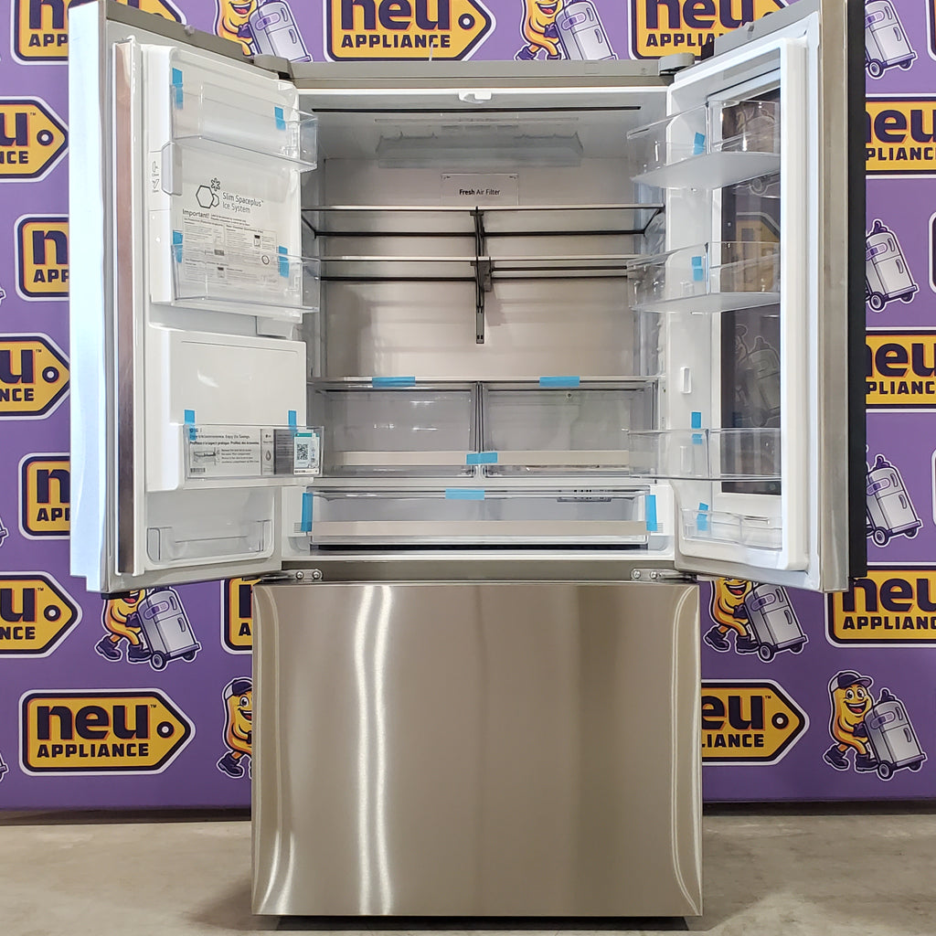 Pictures of LG 26 cu. ft. Counter-Depth French Door Refrigerator in Stainless Steel with Mirror InstaView™ LRYKC2606S - Open Box - Neu Appliance Outlet - Discount Appliance Outlet in Austin, Tx