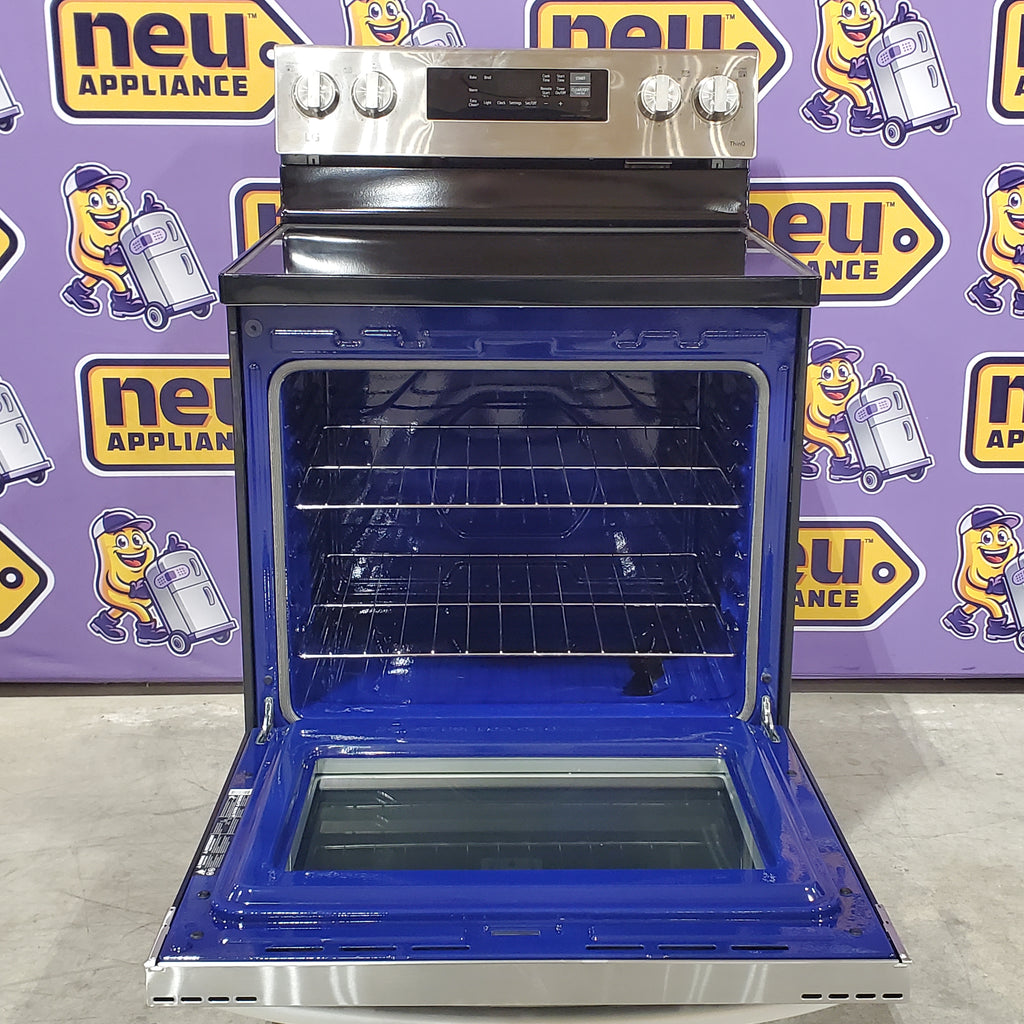 Pictures of LG Stainless Steel 6.3 cu ft. Smart Wi-Fi Enabled Electric Range with EasyClean 6SD125 - LREL6321S - Open Box - Neu Appliance Outlet - Discount Appliance Outlet in Austin, Tx