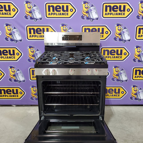 Pictures of Frigidaire 5 Burner Freestanding Gas Range in Stainless Steel with Quick Boil and Steam Clean 20531SD499 - FCRG3062AS - Scratch & Dent (Minor) - Neu Appliance Outlet - Discount Appliance Outlet in Austin, Tx