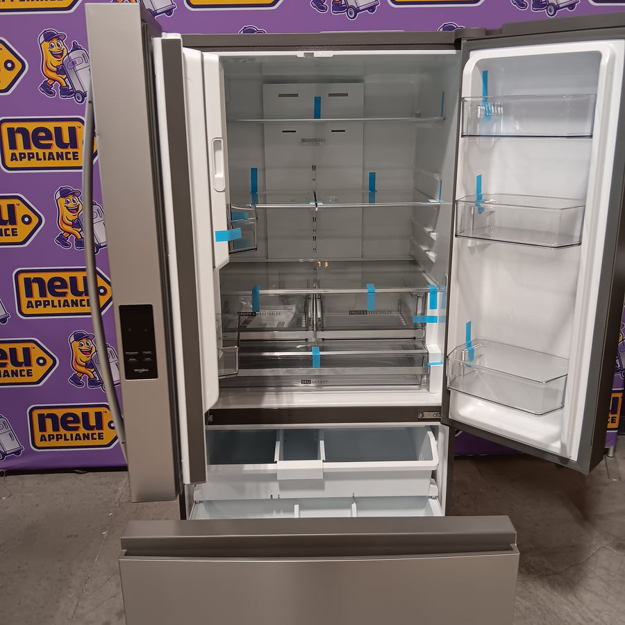 Whirlpool French Door Refrigerator in Fingerprint Resistant Stainless Finish with In-Door Water and Ice Maker - 30 cu. ft. 22231SD309 - WRFF3536SZ - Scratch & Dent (Moderate)