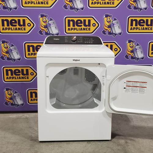 Whirlpool® 7.0 Cu. Ft. Electric Dryer with Moisture Sensor and Steam Refresh Cycle 24SD008 - WED6150PW - Scratch & Dent (Minor)