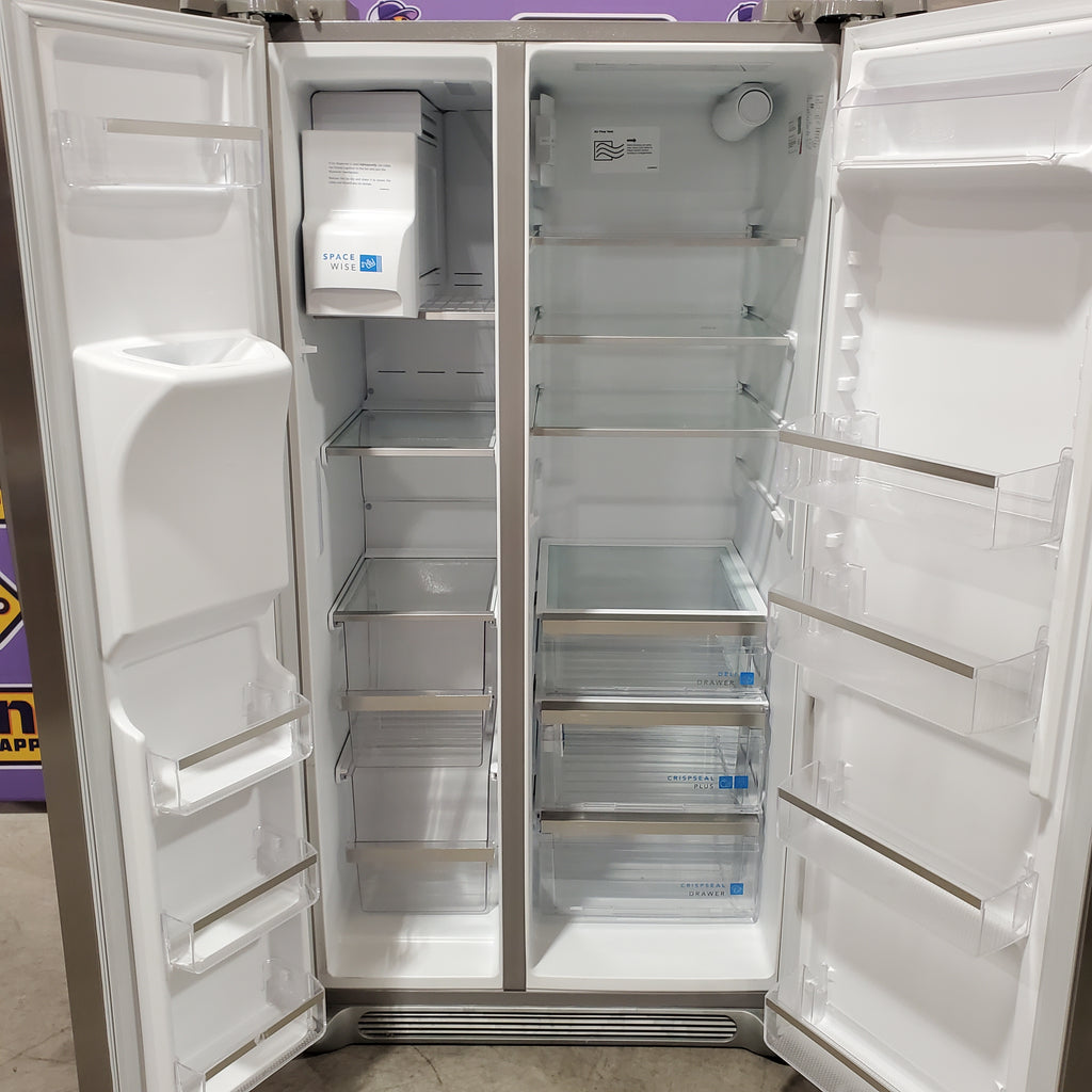 Pictures of Frigidaire Gallery Smudge Proof Stainless Steel 26 Cu. Ft. Side by Side Refrigerator with Bright LED Lighting 31134SD222 - GRSS2652AF - Scratch & Dent (Moderate) - Neu Appliance Outlet - Discount Appliance Outlet in Austin, Tx