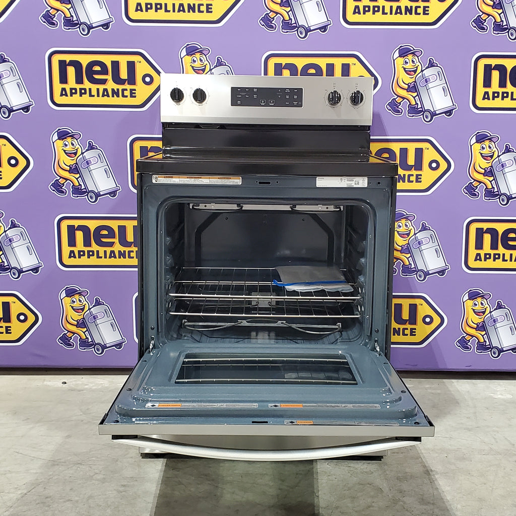 Pictures of Whirlpool Fingerprint Resistant Stainless Steel Electric Range with Steam Clean and No Preheat Mode 3SD628 - WFES3330RZ - Open Box - Neu Appliance Outlet - Discount Appliance Outlet in Austin, Tx