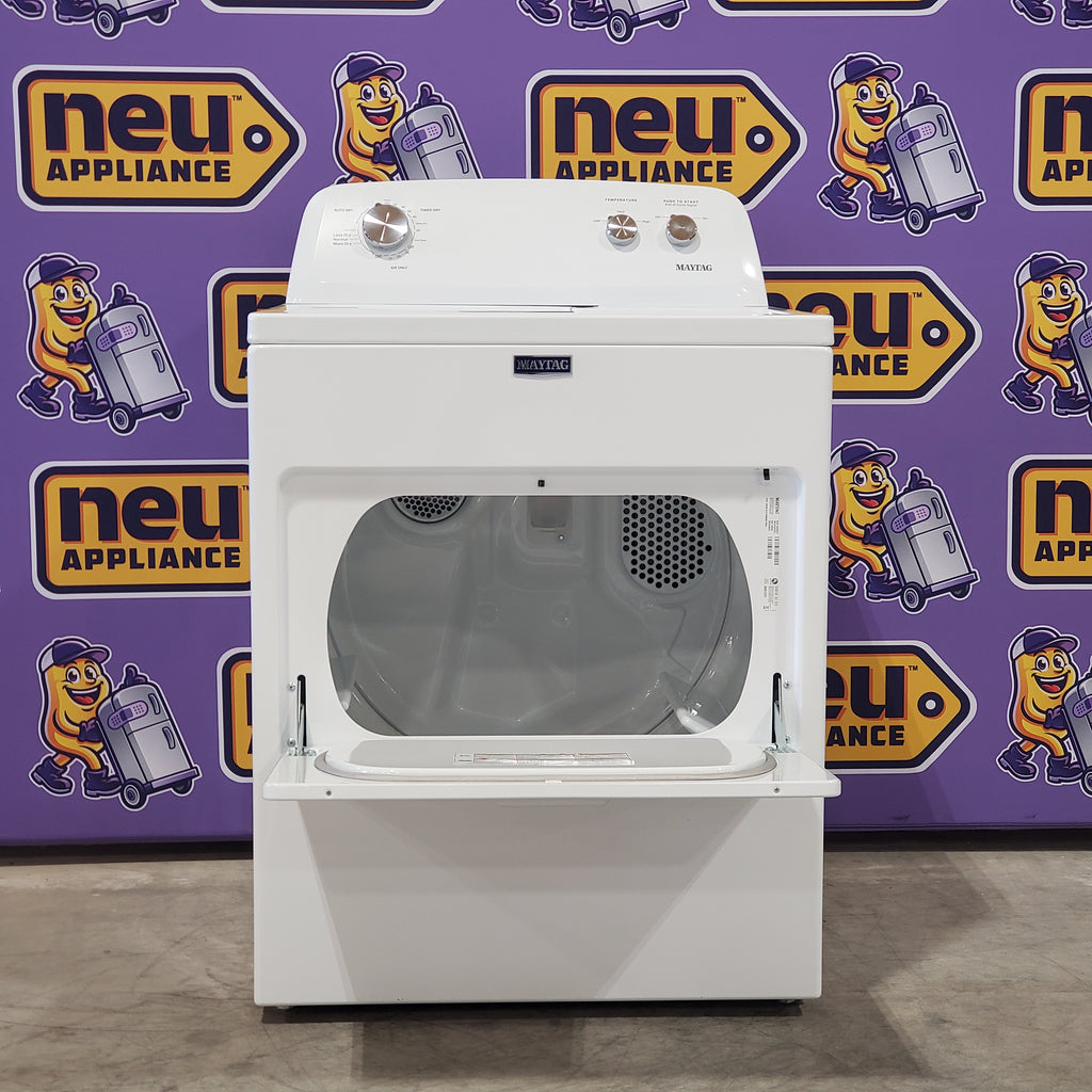 Pictures of Maytag Top Load Style Electric Wrinkle Prevent 7.0 cu. ft. Dryer with Auto Dry MED4005SW - Open Box - Neu Appliance Outlet - Discount Appliance Outlet in Austin, Tx