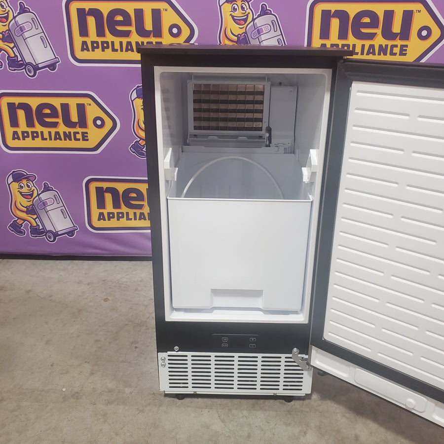 SIMZLIFE 15 in. 80 lb./24H Full Size Cubes Undercounter/Built-in Commercial Ice Maker in Stainless Steel, Gravity Drainage IM-08S - Scratch & Dent (Minor)